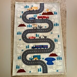 PILLOWFORT Kids Cars Trucks Vehicles No Slip Rug